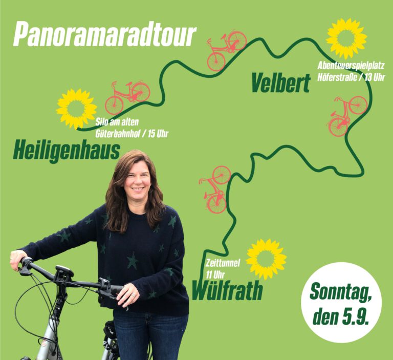 Fahrradtour Ophelia Nick am Panoramaradweg