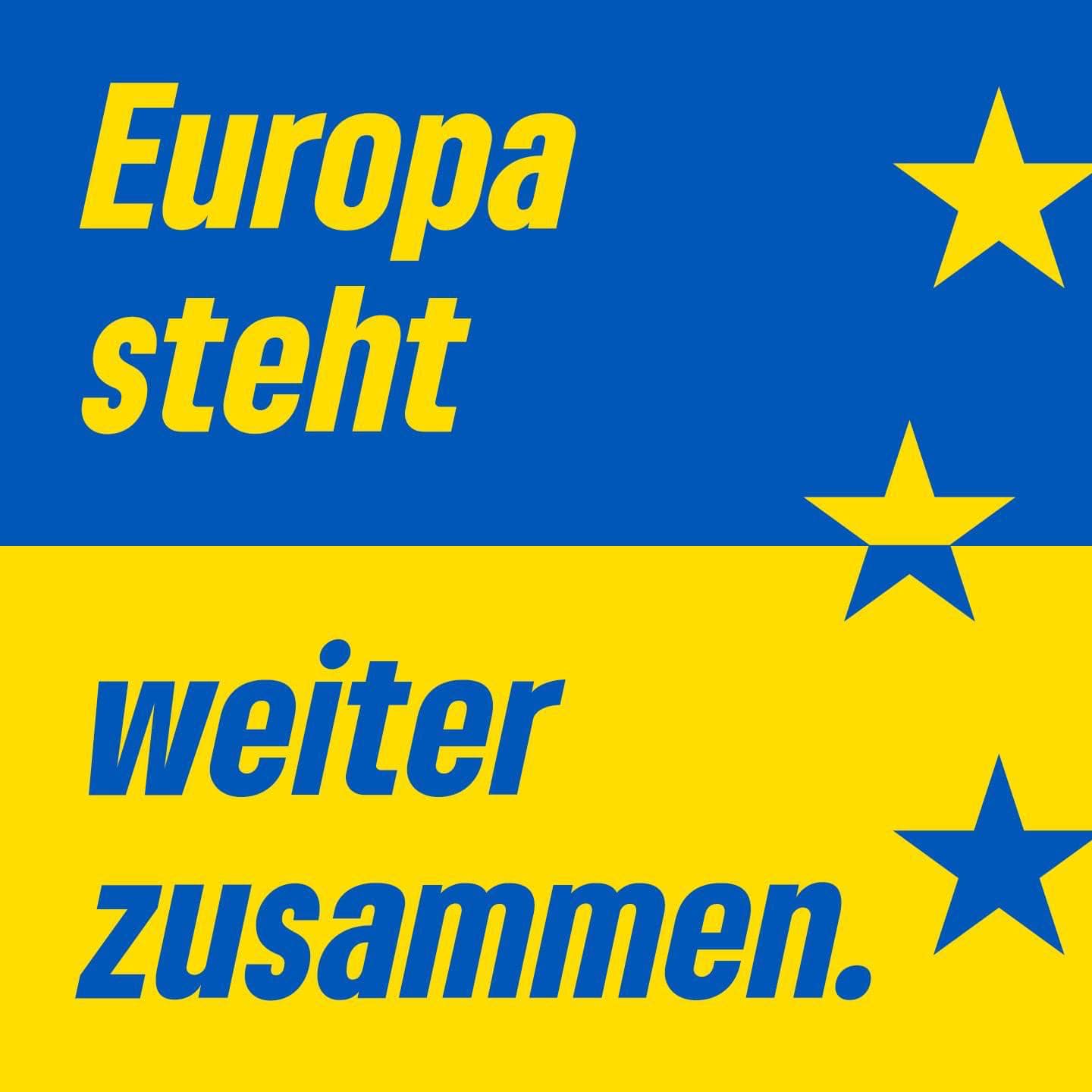 Europa steht zusammen - Unterstützung für Ukraine